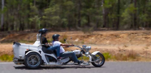 on the road with Great Southern Trike Tours